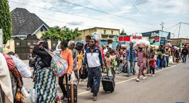 逃離戰(zhàn)火的剛果（金）民眾
